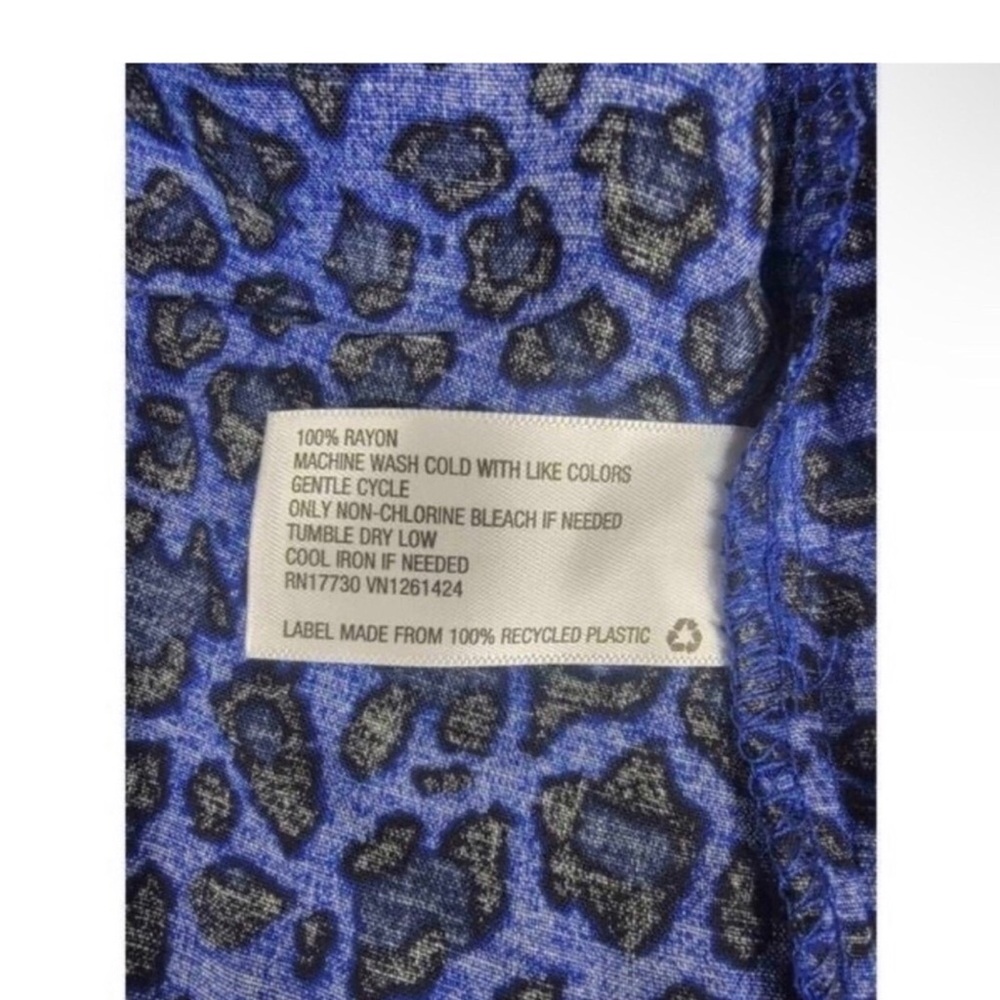 NWT Wild Fable Royal Blue Cheetah Slip‎ Mini Dress Size Medium - Picture 5 of 6